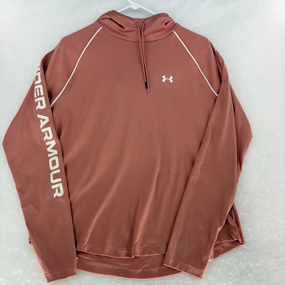 Under Armour Women's XL UA Velocity Wordmark Training Hoodie Pink
